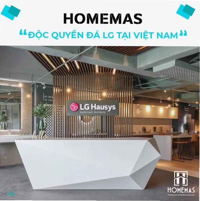 Thi công đá bàn bếp tại Homemas, mang đến không gian bếp hiện đại và sang trọng