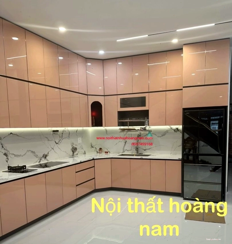Thi công tủ bếp nhựa tại Bình Dương mang đến không gian bếp hiện đại và chống ẩm tốt
