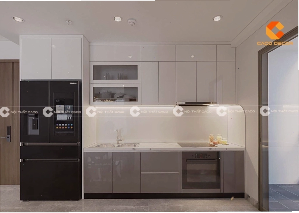 Thợ thi công lắp đặt tủ bếp acrylic tại nhà