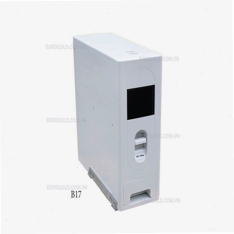 Thùng gạo âm tủ Eurogold GB250W có ray giảm chấn