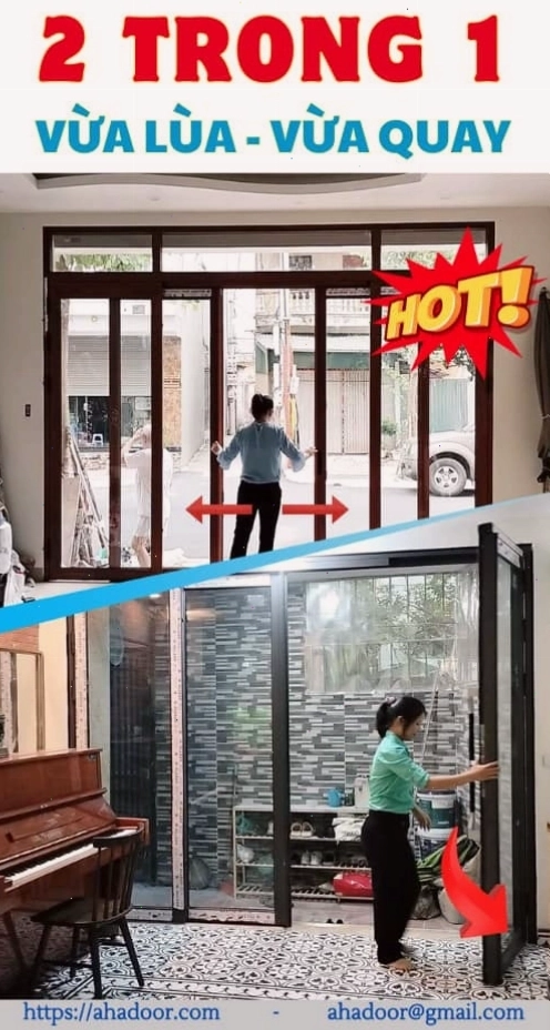 Tiện ích của cửa trượt quay trong tủ bếp nhôm
