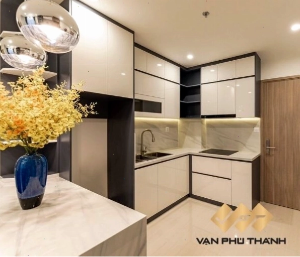 Tủ bếp đa năng thiết kế sát trần tối ưu không gian sử dụng
