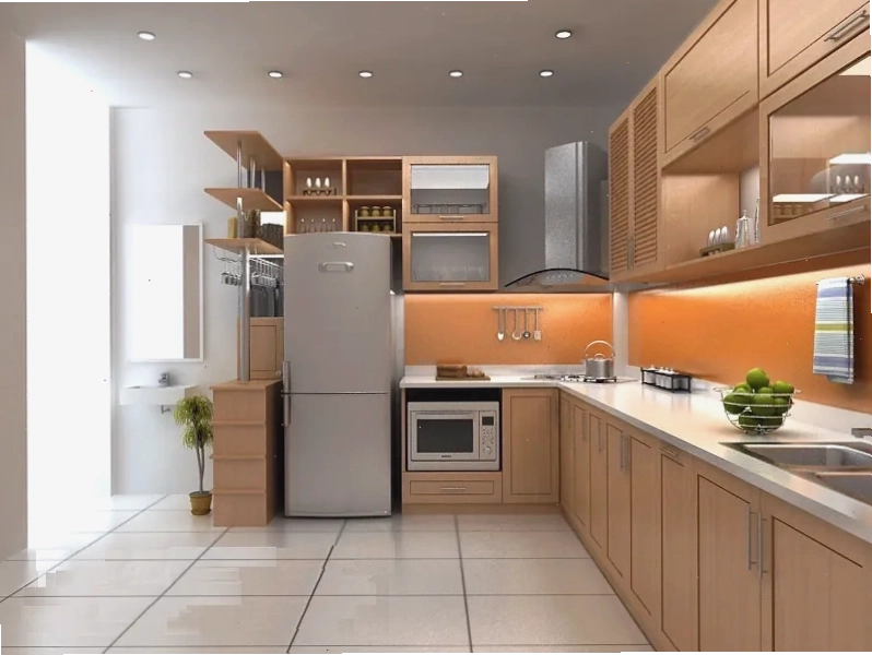 Tủ bếp nhựa cao cấp với thiết kế hiện đại, chống ẩm tốt