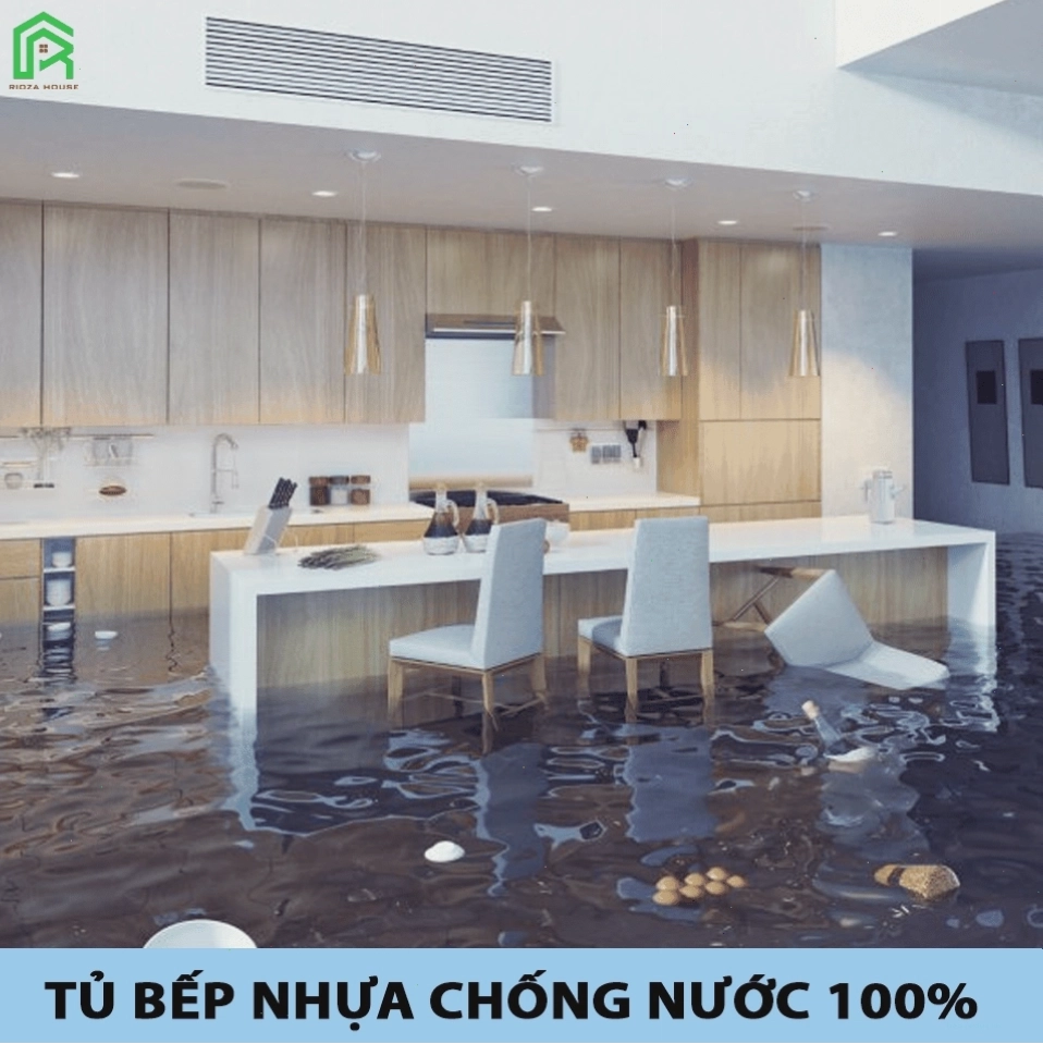 Tủ bếp nhựa PVC là lựa chọn phổ biến tại Đà Nẵng nhờ khả năng chống nước vượt trội