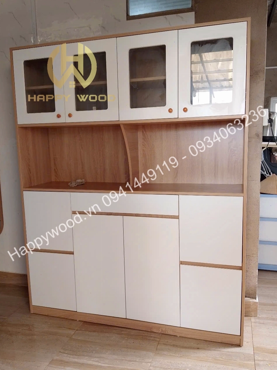 Tủ bếp siêu gọn gàng cho căn bếp nhỏ