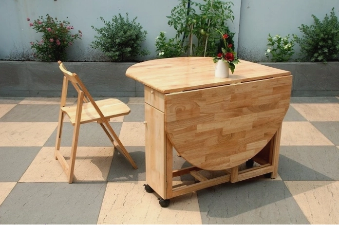 Ưu nhược điểm của bàn ăn gỗ gấp gọn