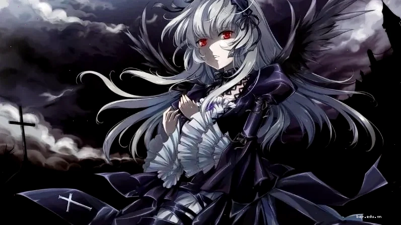 Ảnh anime nữ chibi với đôi mắt to tròn và biểu cảm đáng thương