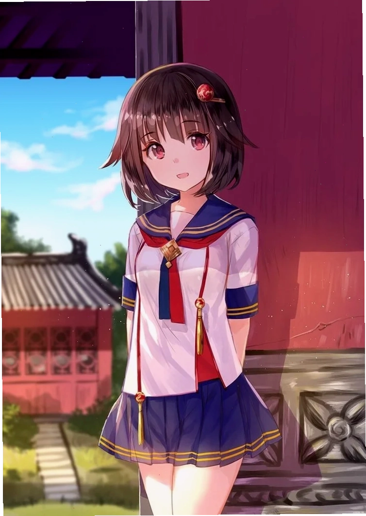 Ảnh anime nữ sinh với ánh mắt buồn nhìn ra cửa sổ