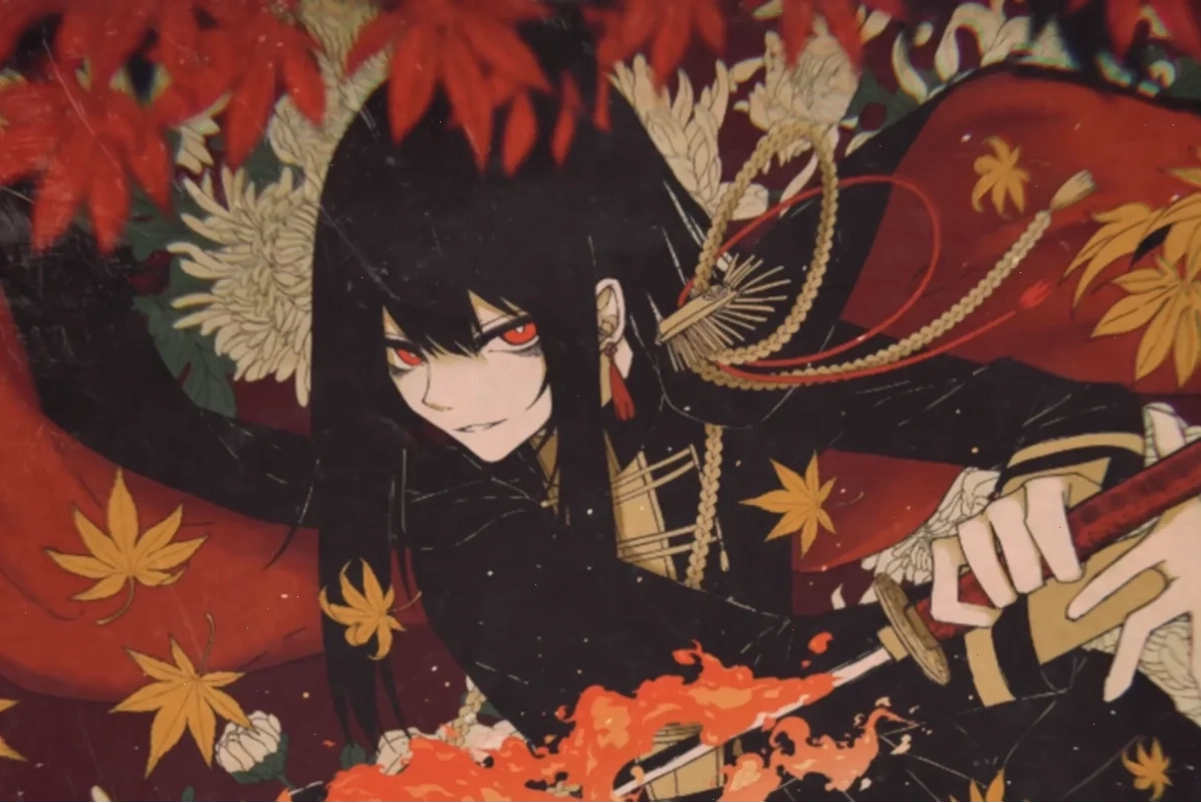 Ảnh anime nữ với biểu cảm lạnh lùng và phong cách thời thượng