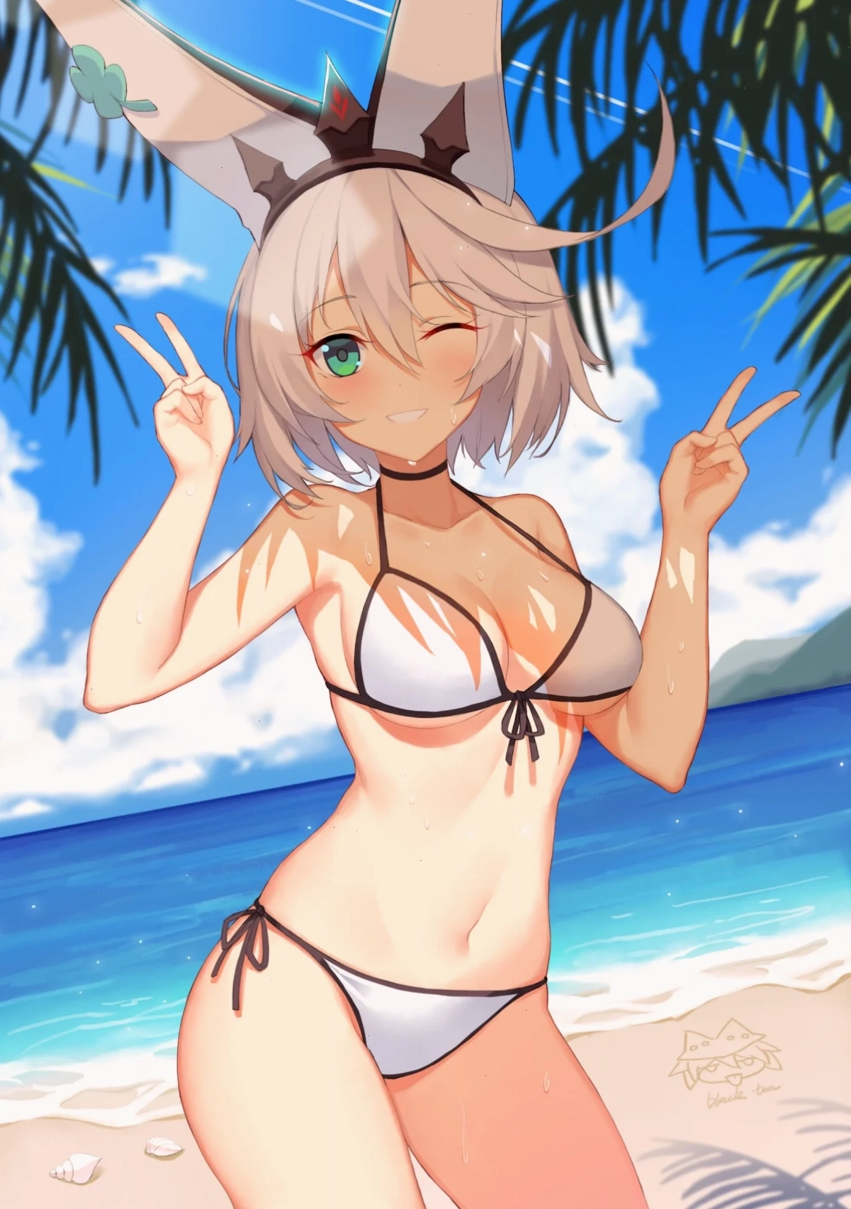 Anime bikini phong cách mùa hè rực rỡ