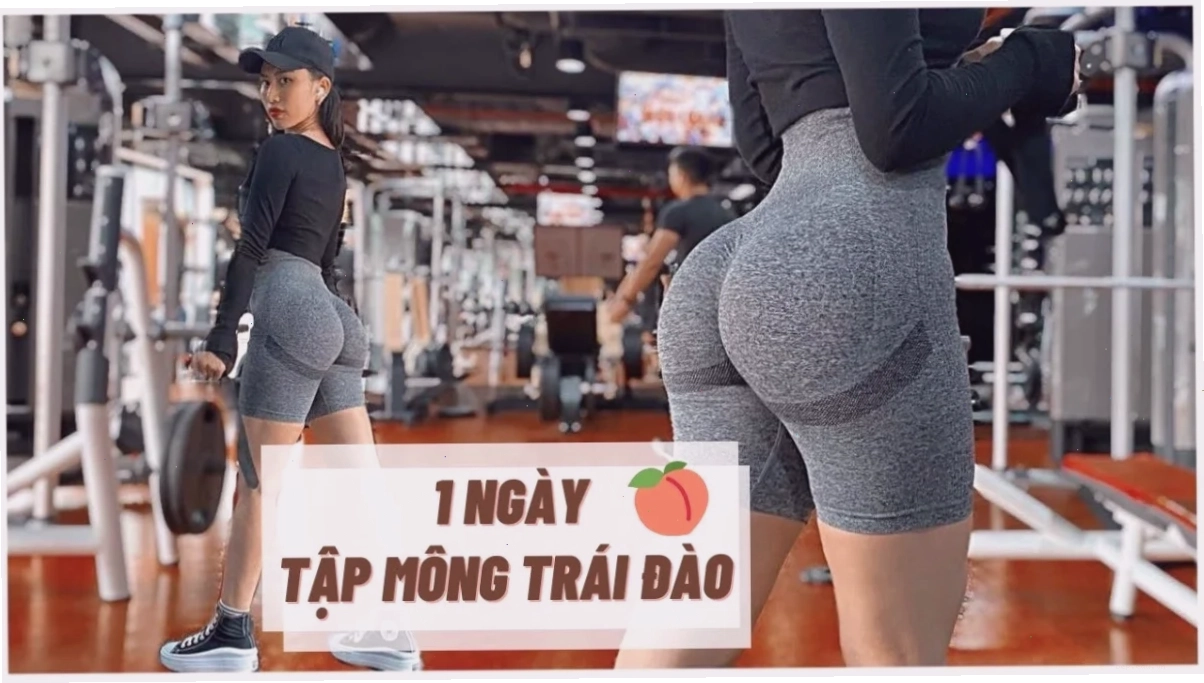 Cảnh tượng cô gái tập luyện chăm chỉ trong phòng gym