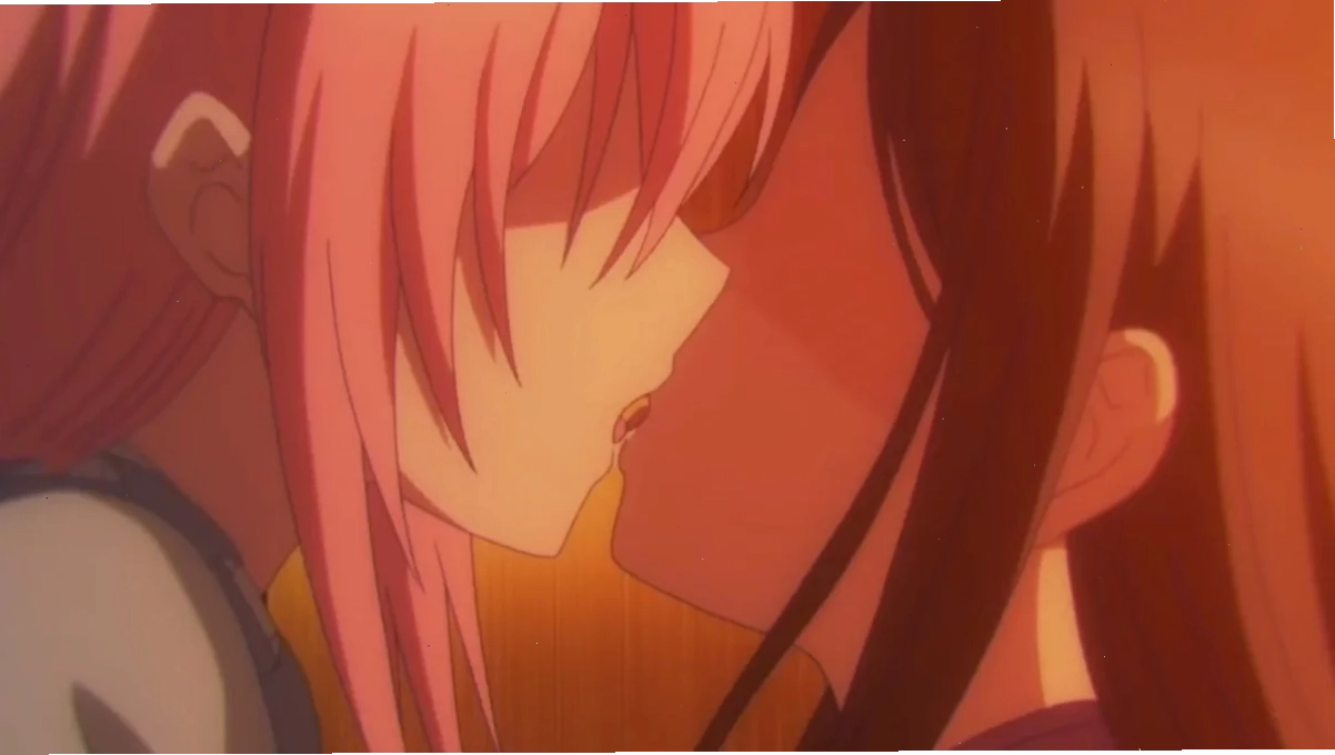 Cảnh tượng lãng mạn của hai cô gái trong anime