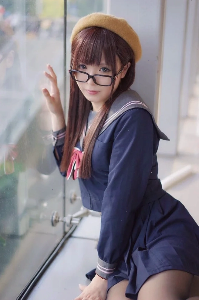 Cosplayer thể hiện biểu cảm nhân vật