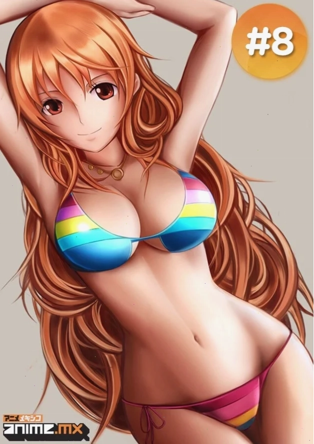 Gái anime mặc bikini duyên dáng và tươi tắn