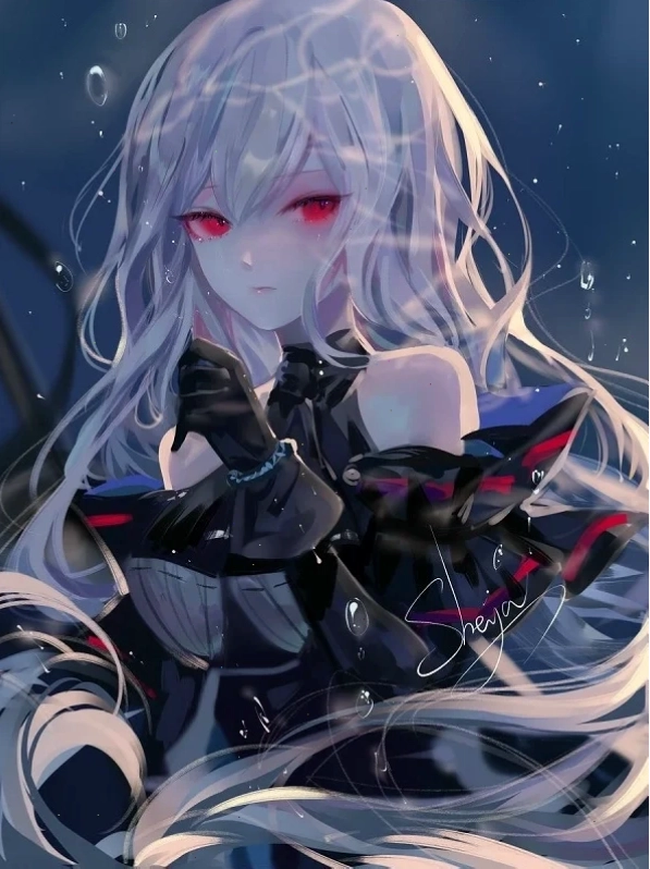 Hình ảnh anime nữ ác quỷ với phong cách gothic