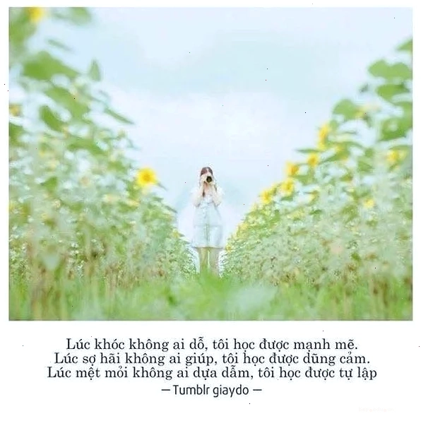 Hình ảnh cô gái mạnh mẽ mỉm cười đối mặt với thử thách