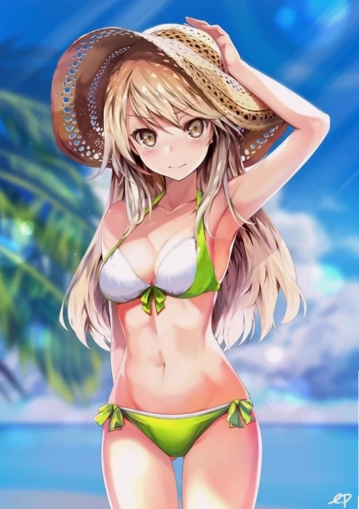 Hình nền anime nữ bikini cho điện thoại và máy tính