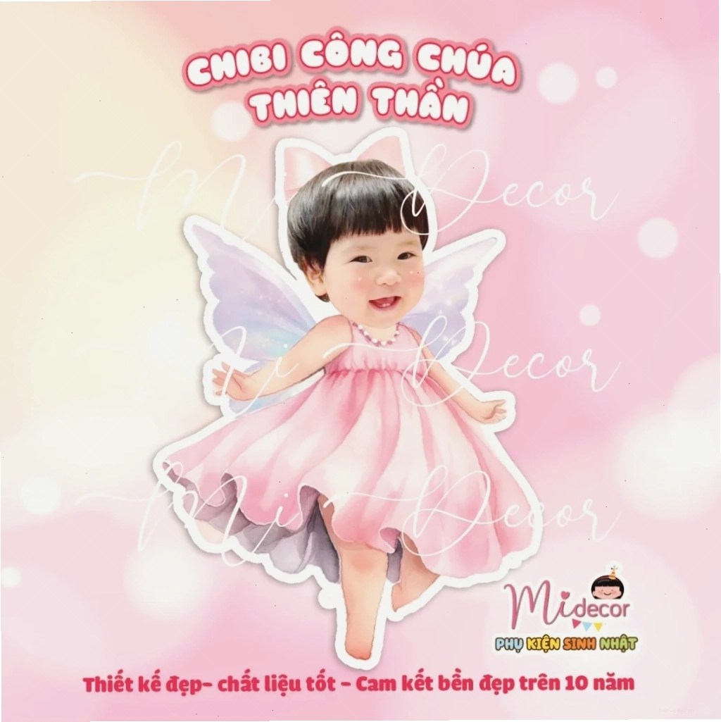 Ảnh chibi công chúa thiên thần phong cách anime