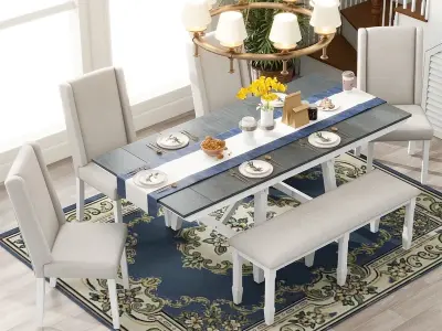 Mẫu bàn ăn chữ nhật sang trọng dẫn đầu xu hướng mới