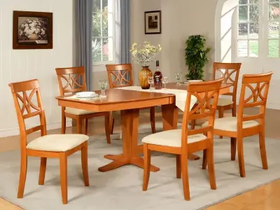 Ảnh mẫu bàn ăn gỗ đẹp sang trọng cho phòng bếp hiện đại