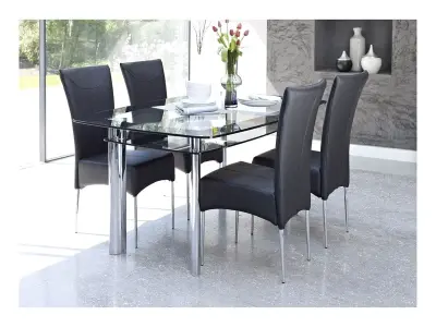 Ảnh mẫu bàn ăn mặt kính sang trọng dẫn đầu xu hướng