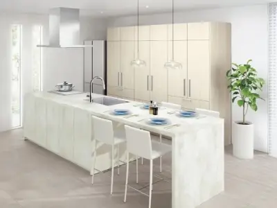 Những mẫu đảo bếp kết hợp bàn ăn đẹp cho căn bếp hiện đại