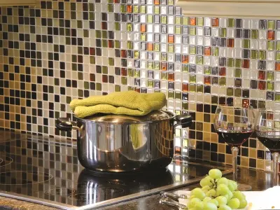 Gạch Mosaic ốp bếp mang lại vẻ đẹp nghệ thuật độc đáo