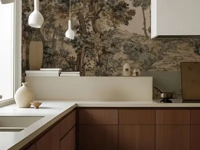 Giấy dán tường nhà bếp - Giải pháp trang trí tiện lợi