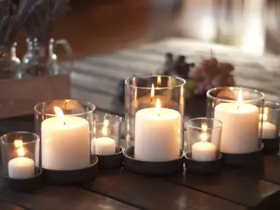 Mẫu khung nến bàn ăn độc đáo tạo điểm nhấn cho không gian