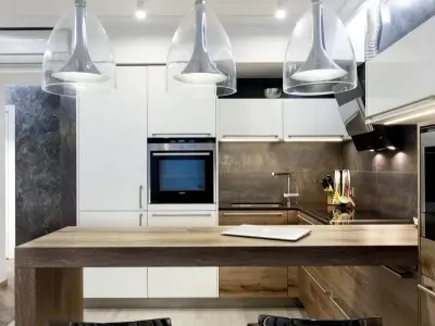 Mẫu quầy bar gỗ hiện đại cho gia đình Việt đầy tiện nghi