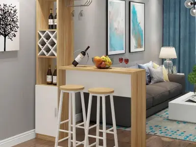 Quầy bar mini đa năng tối ưu diện tích và thẩm mỹ cho bếp