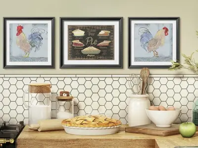 Tranh treo nhà bếp đang trở thành xu hướng decor mới