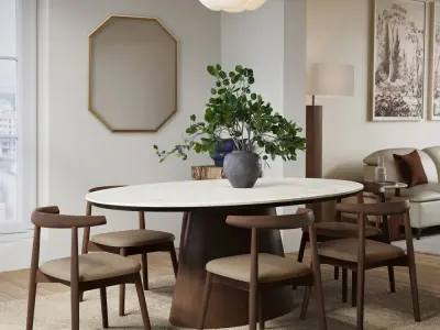 20+ mẫu bàn ăn mặt đá Ceramic chống trầy hiện đại nhất