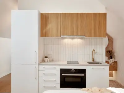 25+ mẫu tủ bếp mini có bồn rửa đẹp giúp tối ưu không gian