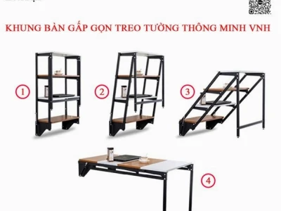 Bàn ăn gấp tường thông minh: Giải pháp tối ưu không gian sống hiện đại 2026