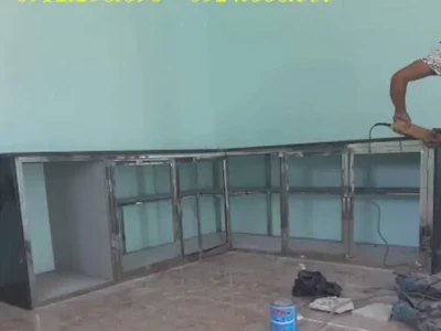 Bàn Bếp Khung Sắt Mặt Đá: Lựa Chọn Thông Minh Cho Không Gian Bếp Hiện Đại