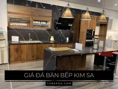 Giá đá kim sa đen mặt bếp 2026: Báo giá & Đặc điểm chi tiết