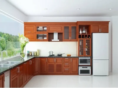 Mẫu Tủ Bếp Gỗ Chữ L Đẹp: Giải Pháp Tối Ưu Không Gian Bếp Hiện Đại 2026
