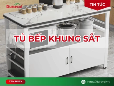 Tủ bếp bằng sắt: Lựa chọn thông minh cho không gian bếp hiện đại 2026
