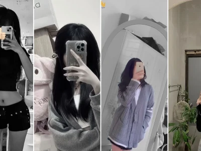 Ảnh Girl Chụp Trước Gương Bí Ẩn và Cuốn Hút